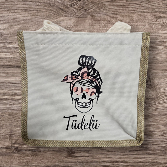 Tasche mit Leoprint Totenkopf